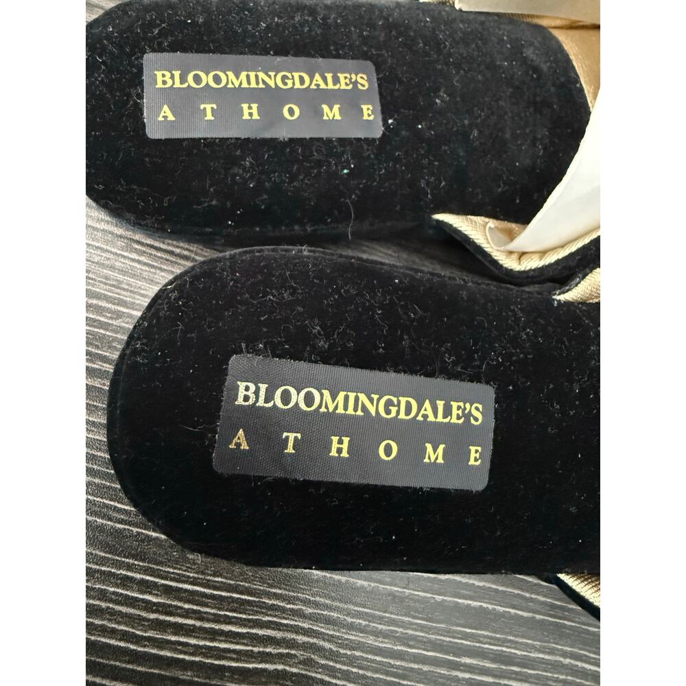 NWOT Bloomingdale's At Home Menorah Design Slippers Sz. 9 - Picture 2 of 7